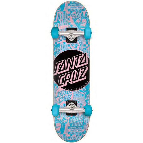 Santa Cruz Flier Dot Complete Skateboard - Multi 8''