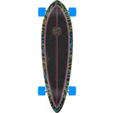 Santa Cruz Obscure Dot Pintail Complete Longboard - Multi 33''