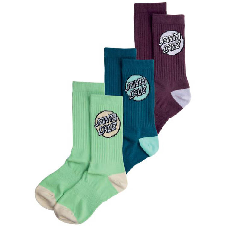 Santa Cruz Womens Pop Dot Socks - Assorted (3-Pack)