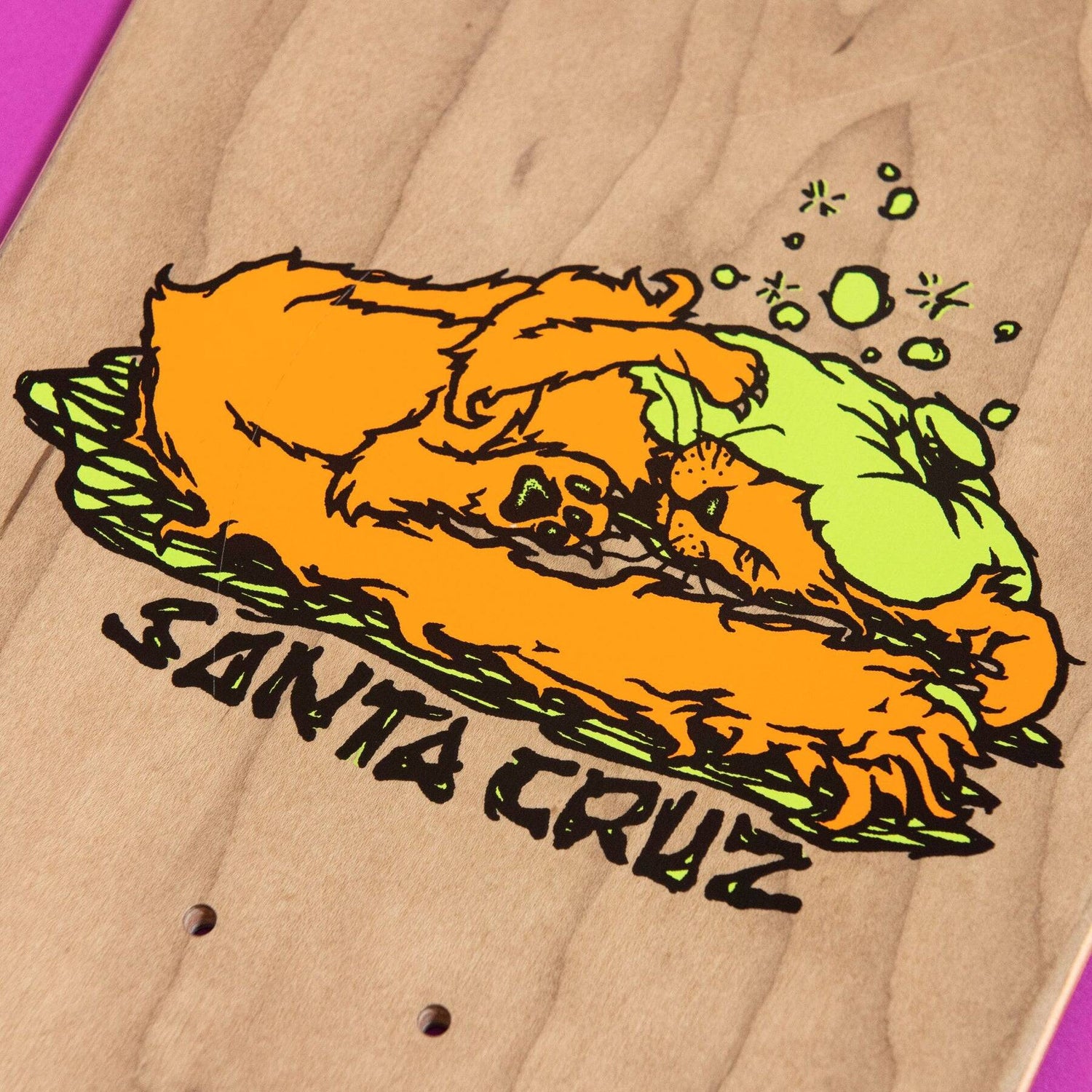 Santa Cruz Reissue Boyle Sick Cat Skateboard Deck - Multi 9.99"