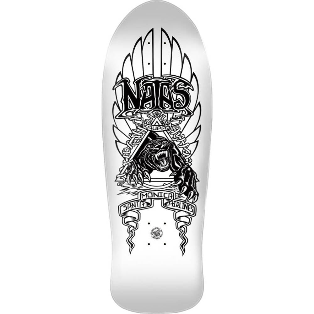 Santa Cruz Reissue Natas Panther 2 My Colourway Skateboard Deck - White/Black 10.538"