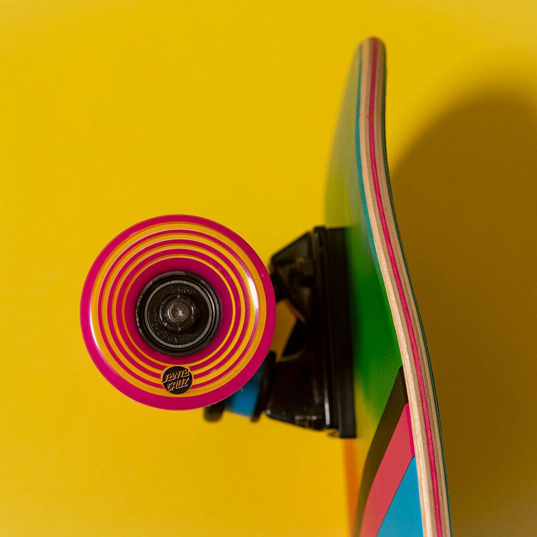 Santa Cruz Rainbow Tie Dye Street Skate Complete Cruiser - 29.05''