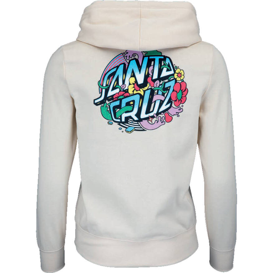 Santa Cruz Strange Fish Eye Dot Womens Hoodie - Birch