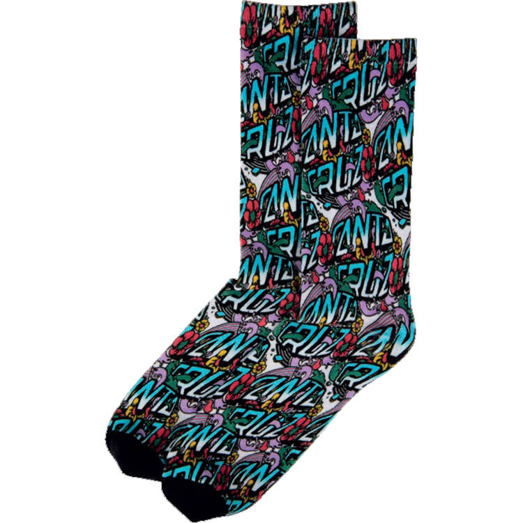 Santa Cruz Strange Fish Eye Dot Womens Socks - Multi