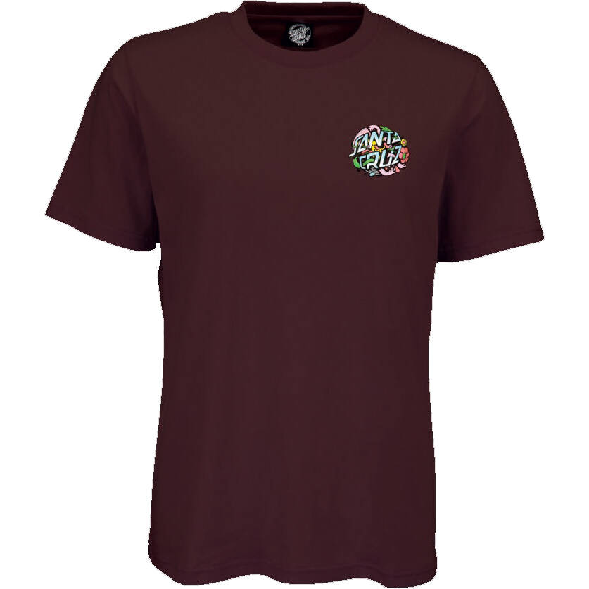 Santa Cruz Strange Fish Eye Dot Womens T Shirt - Plum
