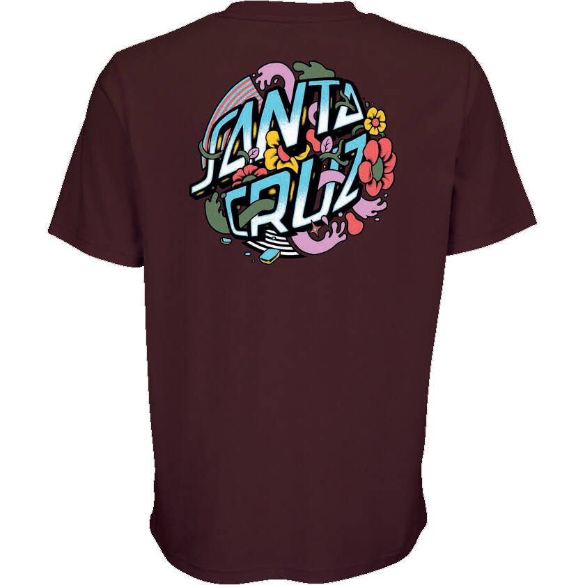 Santa Cruz Strange Fish Eye Dot Womens T Shirt - Plum