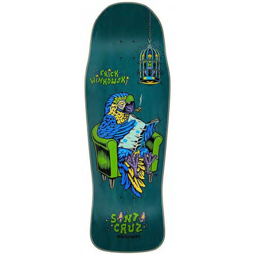 Santa Cruz Winkowski Birdcage Shaped Skateboard Deck - Multi 10.34''