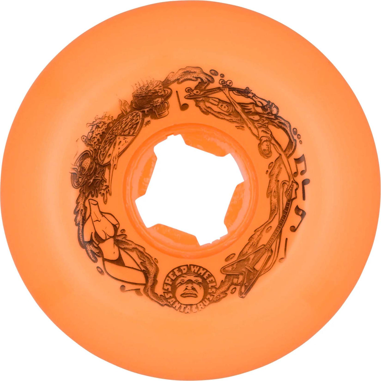 Santa Cruz Slime Balls Vomits Skateboard Wheels - Orange 60mm