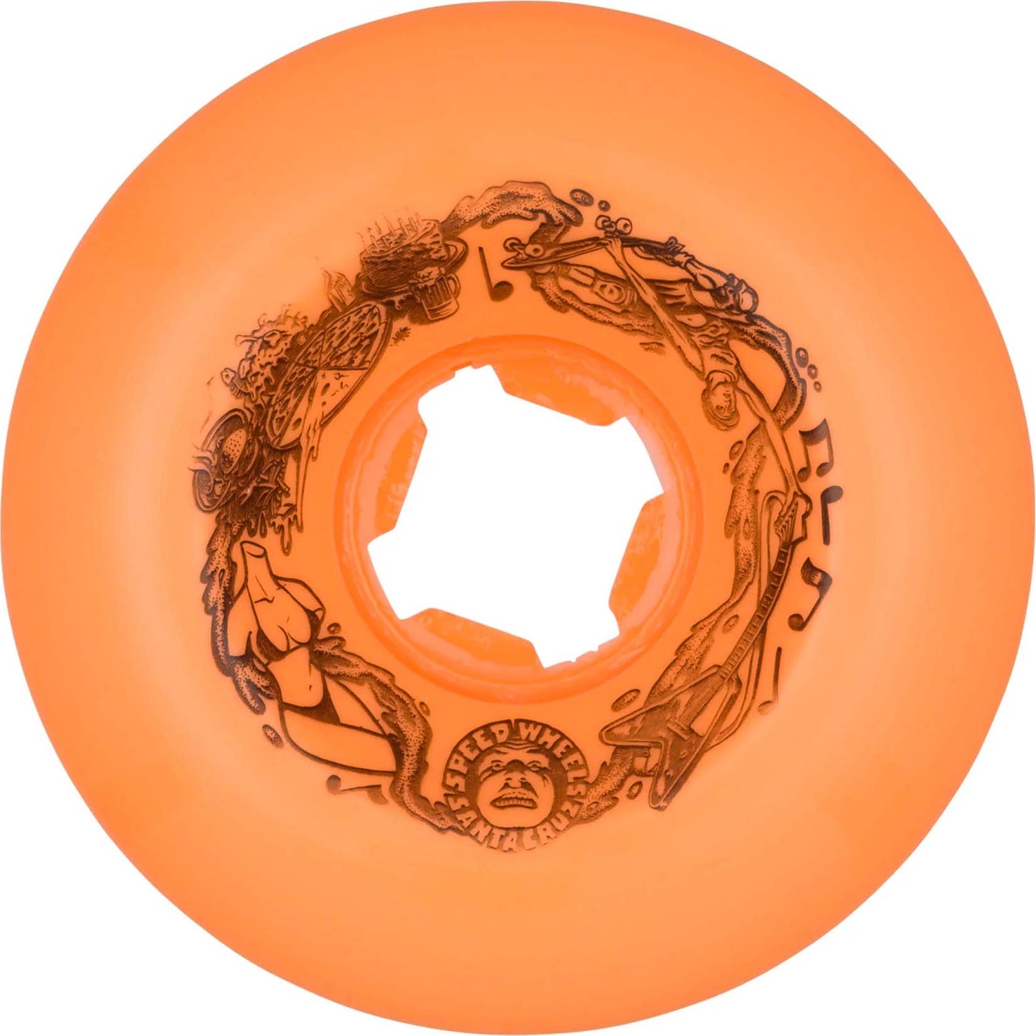 Santa Cruz Slime Balls Vomits Skateboard Wheels - Orange 60mm