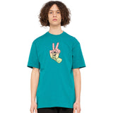 Santa Cruz Screamin Peace Fade T Shirt - Verdigris