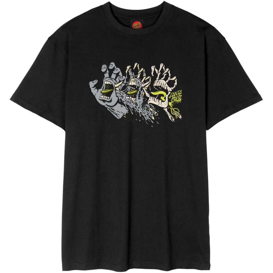 Santa Cruz Evolved Hand Front T Shirt - Black
