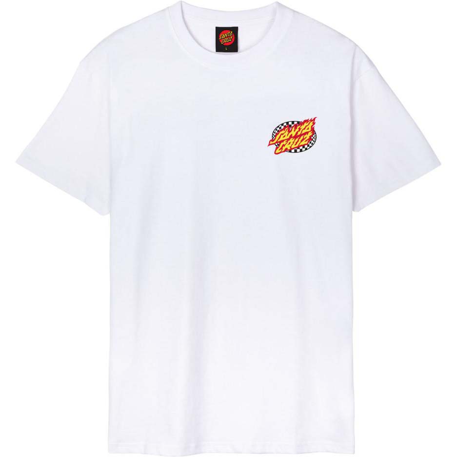 Santa Cruz Goal Flame T Shirt - White