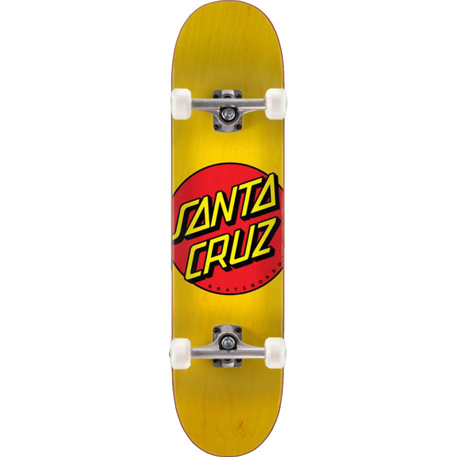 Santa Cruz Classic Dot Complete Skateboard Kit - Yellow 7.75"