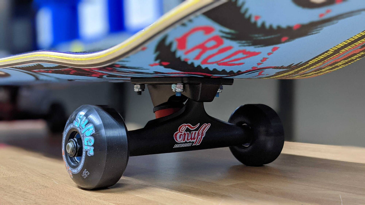 Santa Cruz No Pattern Hand Custom Skateboard - Blue 8.5"