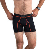 Saxx Kinetic HD Boxer Briefs - Black/Vermillion