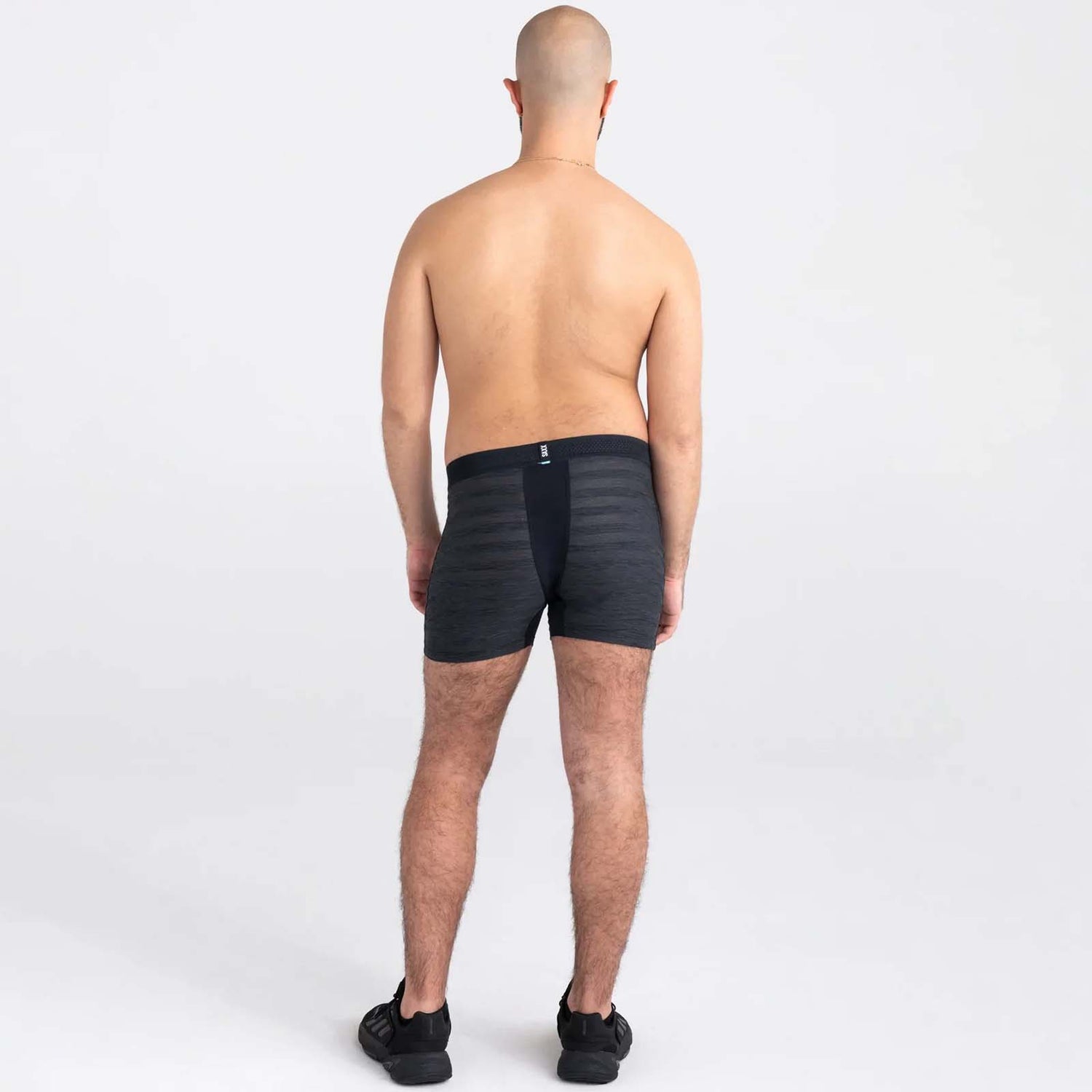 Saxx Droptemp Boxer Briefs - Black Heather