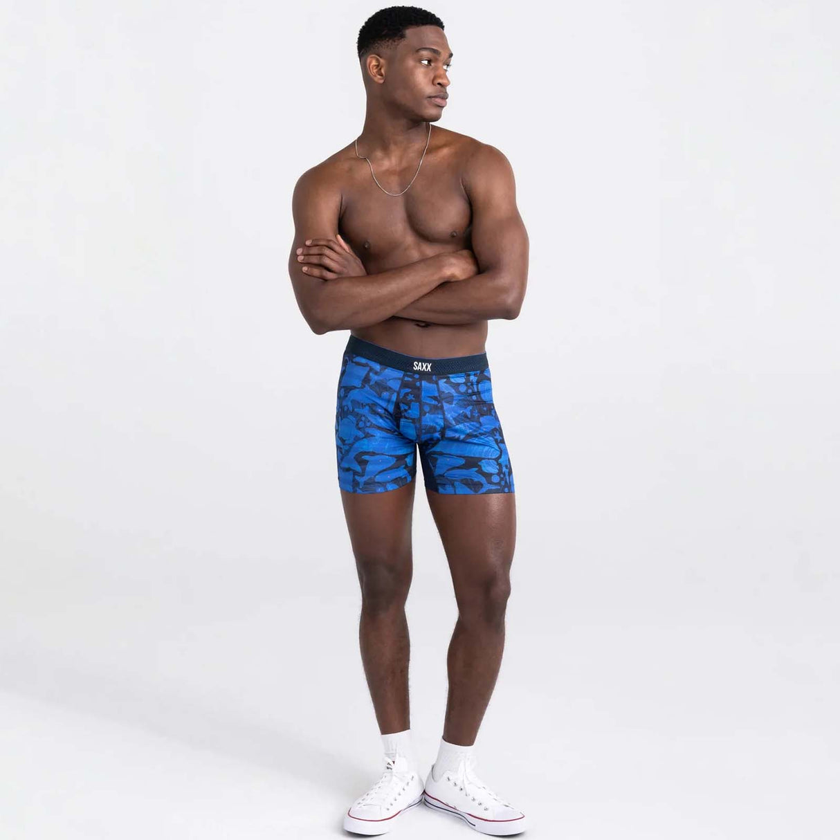 Saxx Droptemp Boxer Briefs - Voyagers Navy