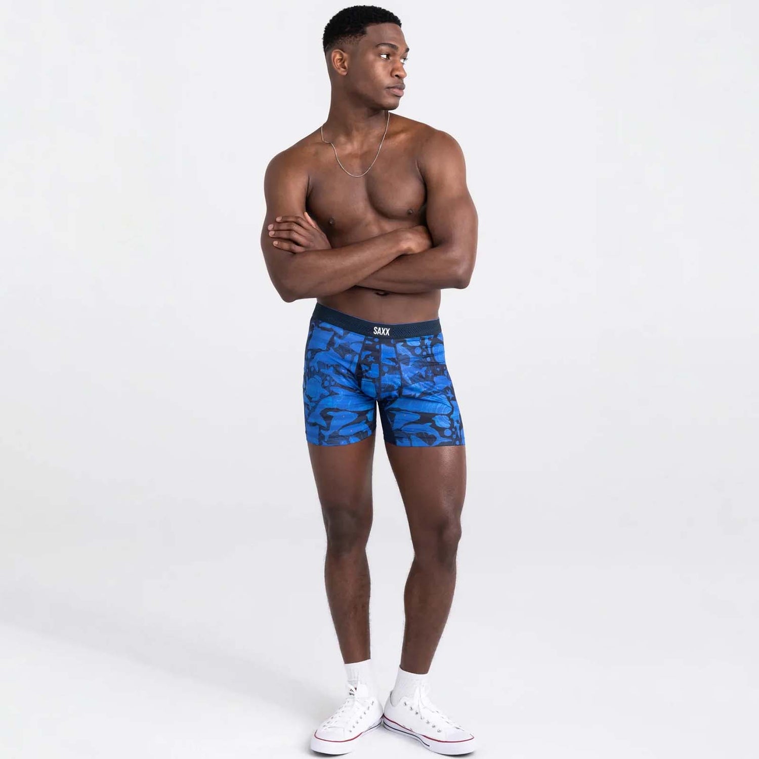 Saxx Droptemp Boxer Briefs - Voyagers Navy