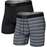 Saxx Quest 2PK Boxer Briefs - Sunrise/Black