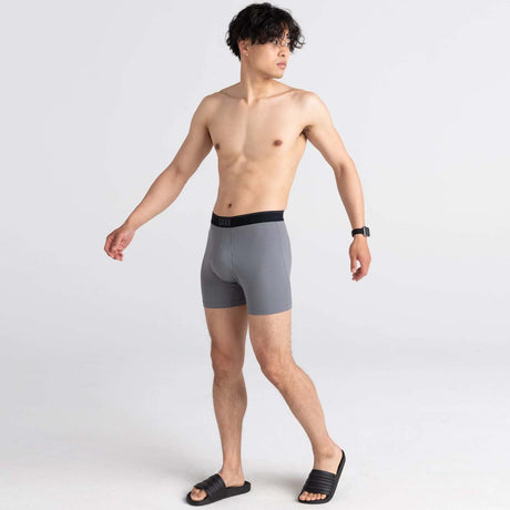 Saxx Quest Boxer Briefs - Dark Charcoal