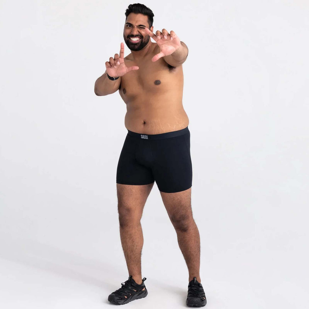 Saxx Ultra Super Soft Boxer Briefs - Black