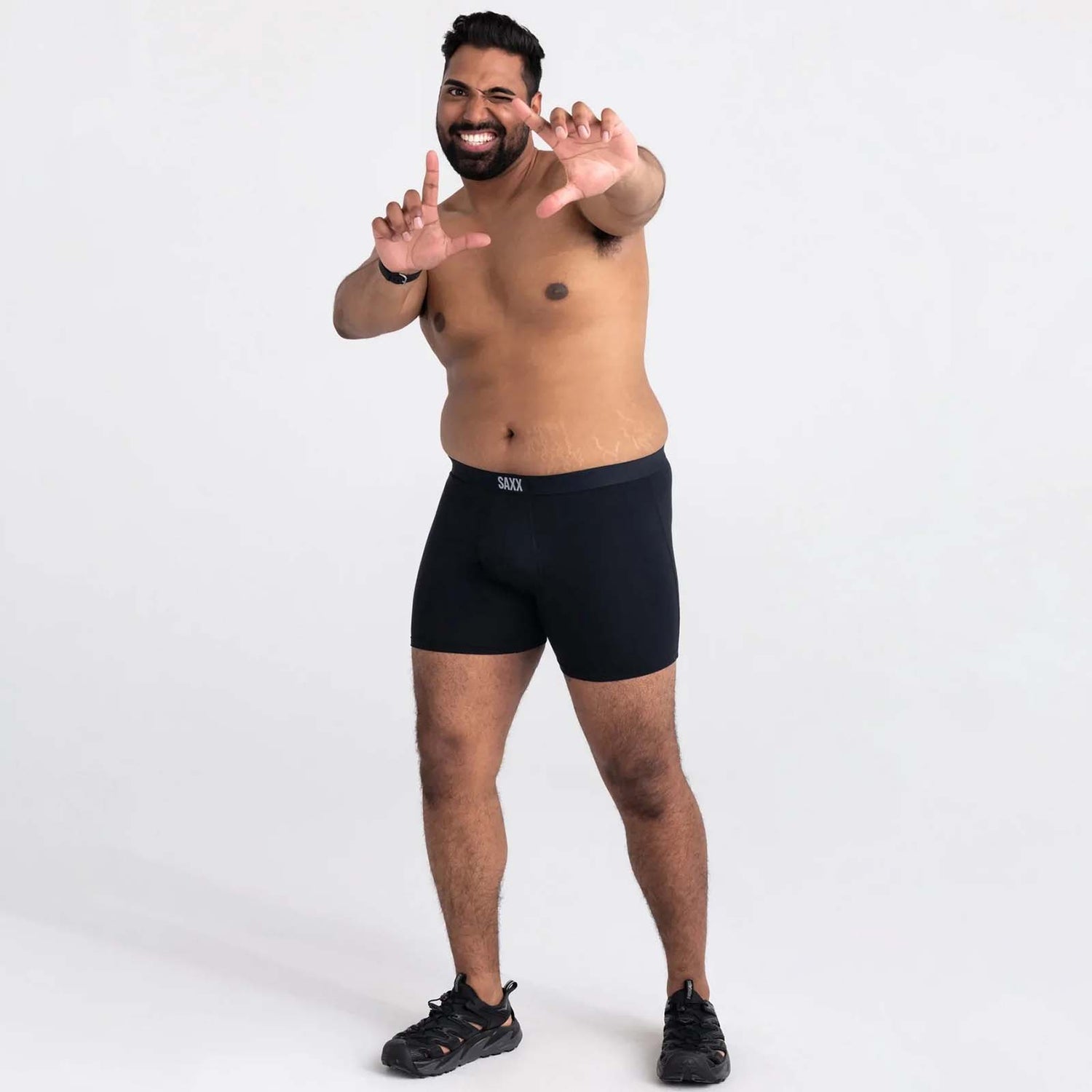 Saxx Ultra Super Soft Boxer Briefs - Black