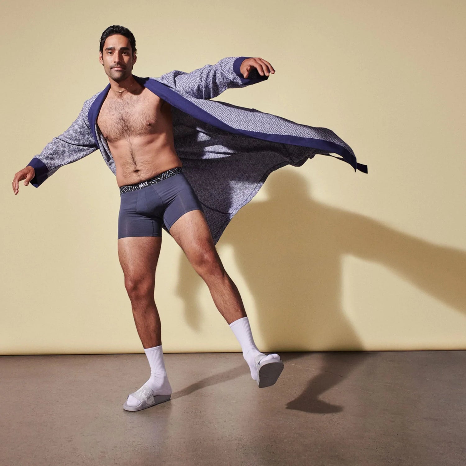 Saxx Vibe Super Soft Boxers - India Ink/Amaze-Ing