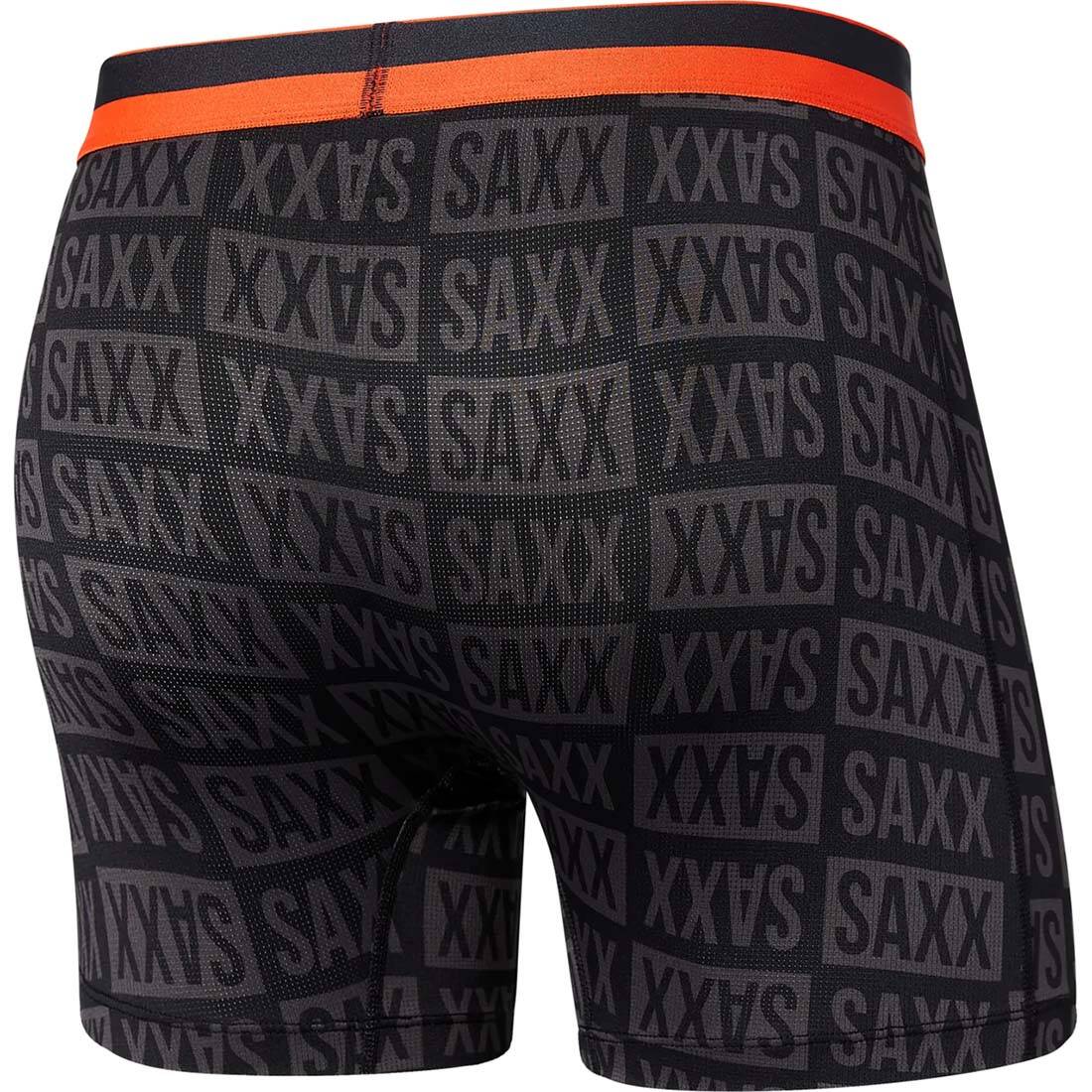 Saxx Sport Mesh Boxer Brief Fly - Checkerboard Black