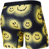 Saxx Volt Breathable Mesh Boxer Brief - Painted Smile Black