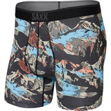 Saxx Quest Black Mountainscape Boxers
