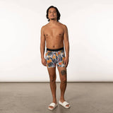 Saxx Quest Boxer Briefs - Blue Cut Work Tropical