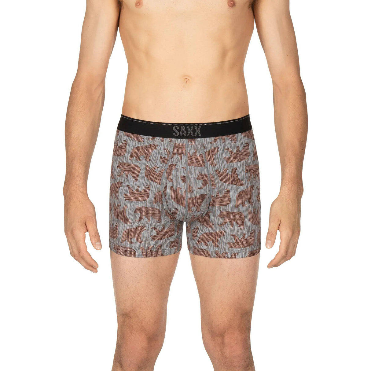 Saxx Quest Boxer Briefs - Grey Grizzly Grain