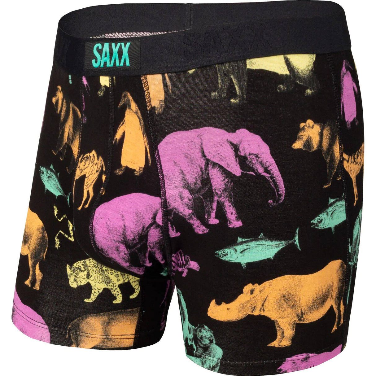 Saxx Vibe Boxer Briefs - Neon Endangered