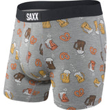 Saxx Vibe Boxer Briefs - Grey Beer Cheers