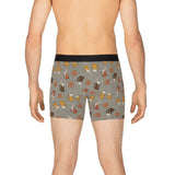 Saxx Vibe Boxer Briefs - Grey Beer Cheers