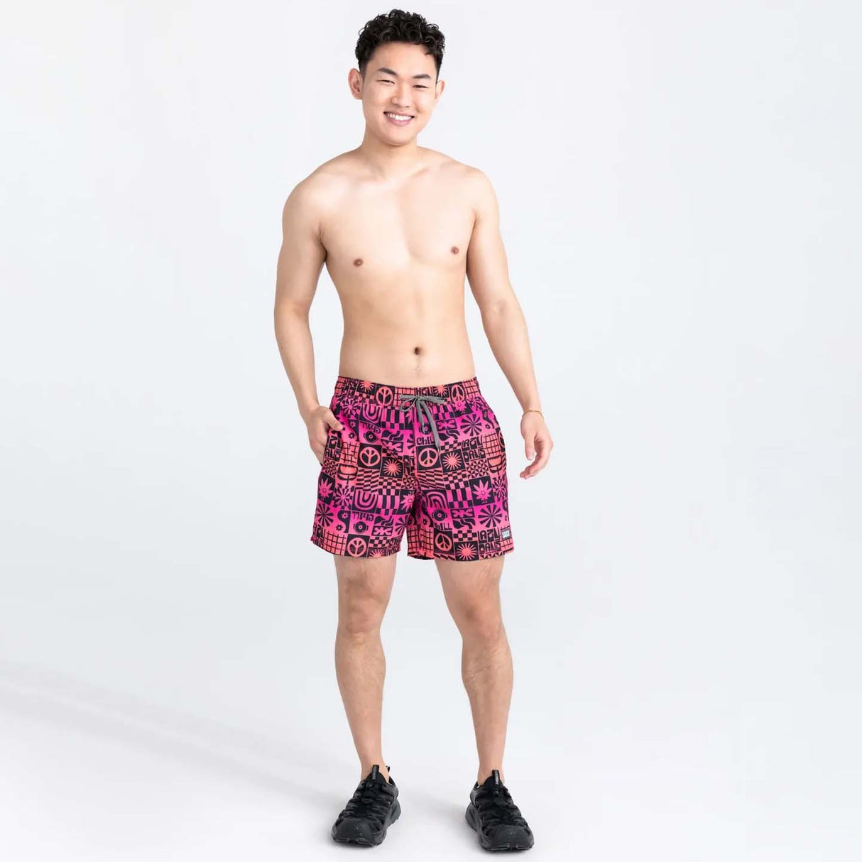 Saxx Oh Buoy Swimming Shorts - Lazy Days
