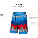 Saxx Oh Buoy Swimming Shorts - Pineapple Strata