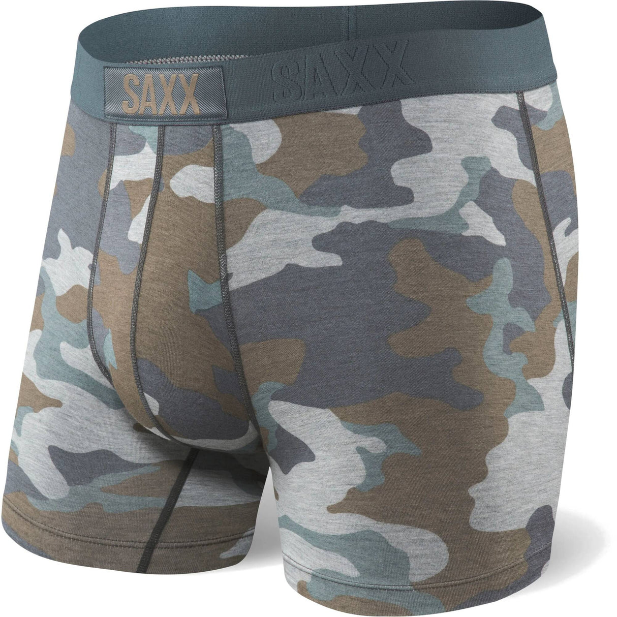 Saxx Vibe Boxer Briefs - Grey Supersize Camo