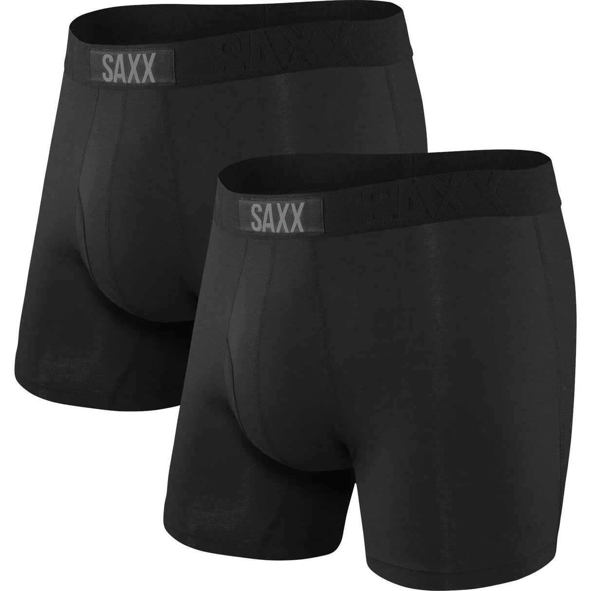 Saxx Ultra Boxer Briefs - 2-Pack - Black/Black