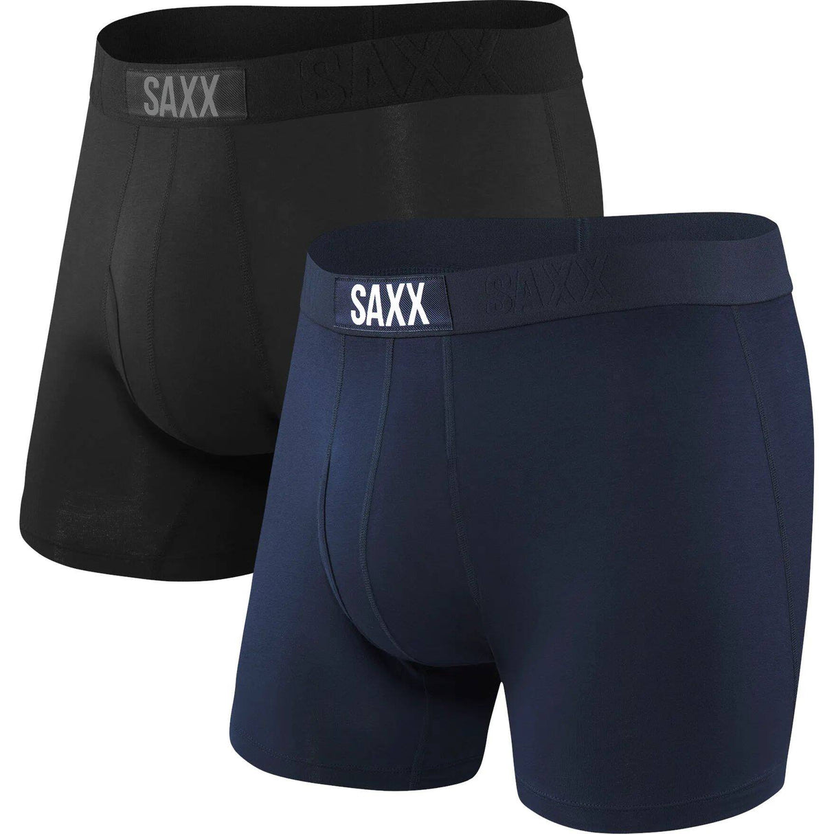 Saxx Ultra Boxer Briefs - 2-Pack - Black/Navy