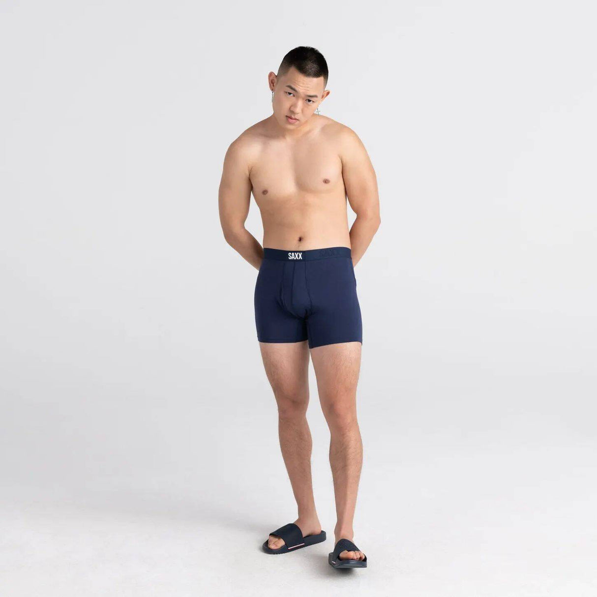 Saxx Ultra Boxer Briefs - 2-Pack - Black/Navy