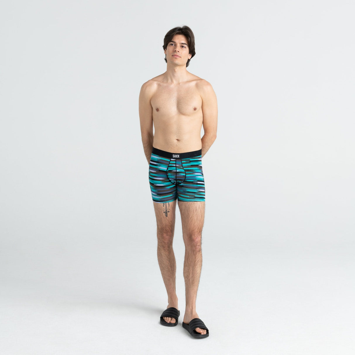 Saxx Undercover Boxer Briefs - Black Reflective Stripe