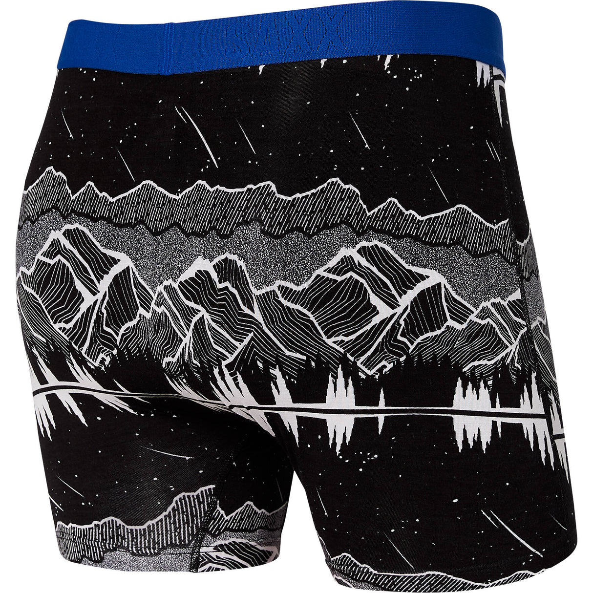 Saxx Vibe Boxer Briefs - Black Glacier Skies
