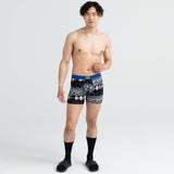 Saxx Vibe Boxer Briefs - Black Glacier Skies