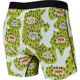 Saxx Vibe Boxer Briefs - Green Happy Camper