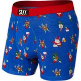 Saxx Vibe Boxer Briefs - Peak Blue Party Gnomes