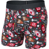 Saxx Droptemp Cool Cotton Boxer Brief - No Tell Motel Graphite