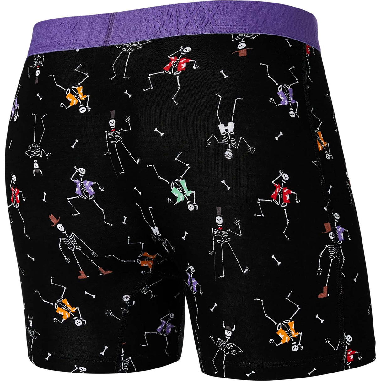 Saxx Vibe Super Soft Boxer Brief - Dancing Skellies Black