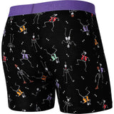 Saxx Vibe Super Soft Boxer Brief - Dancing Skellies Black