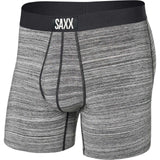 Saxx Ultra Super Soft Boxer Brief Fly - Space Dye Heather Grey